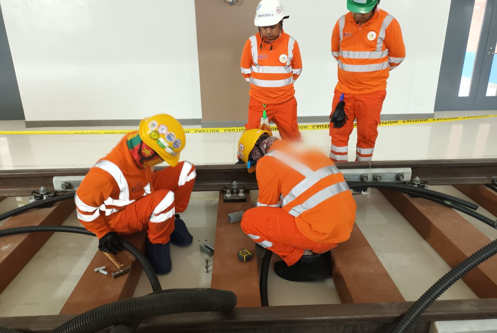 Mock-up installation at the Philippine Railways Institute